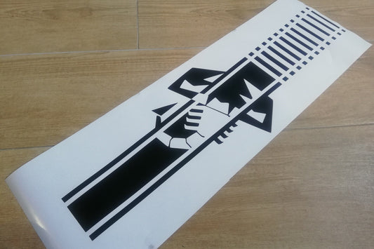 Stripe Hood Scorpion - Fits Fiat 500 595 Abarth Fiat - Decals / Sticker