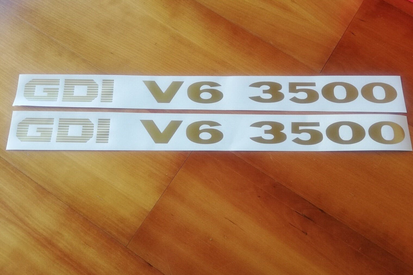 Decals Pajero GDI V6 3500 - Fits Mitsubishi Shogun - Reproduction Sticker