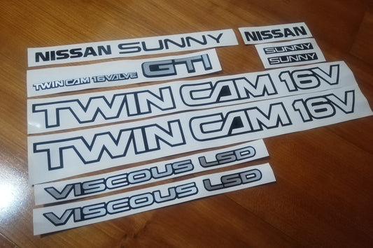 Sunny GTI N13 - Fits 1.8 N13 89-91 Pulsar LSD CA18DE - Rear Decal Reproduction