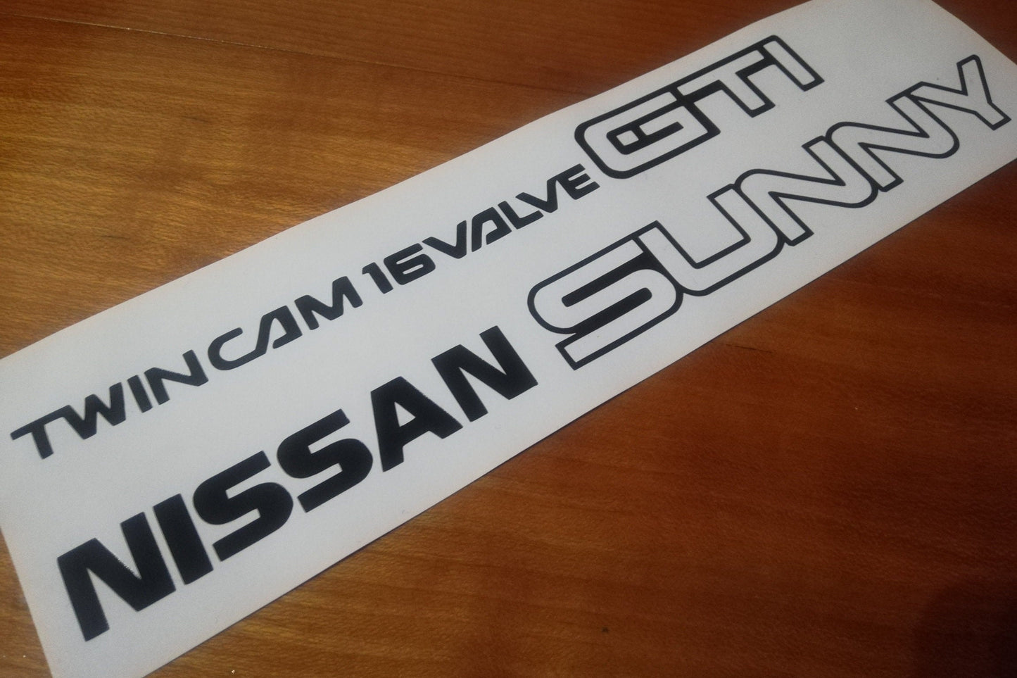 Sunny GTI Rear Sticker - Fits ZX RZ-1 B12 GTi Coupe - Sticker Reproduction