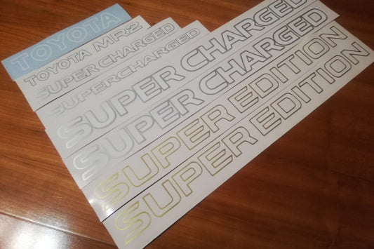 MR2 MK1 AW11 Decal Kit - Fits MR2 Super Charged Super Edition - Reproduction