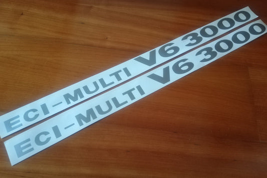 Decals Eci-Multi V6 3000 - Fits Mitsubishi Pajero Shogun - Reproduction Sticker