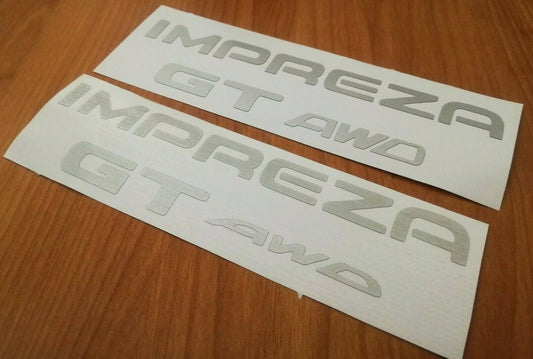 GT AWD Impreza - Fits Impreza GT GC8 92-01 Rear Decal - Reproduction Sticker