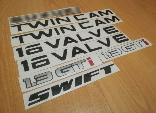 Swift 1.3 GTi 16 valve - Fits Suzuki Reproduction - Decal / Sticker kit