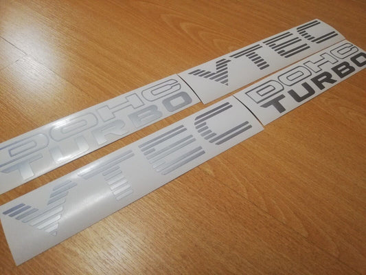 DOHC VTEC Turbo - Fits Civic Accord Integra Side Decals / Stickers - 15" - 40cm