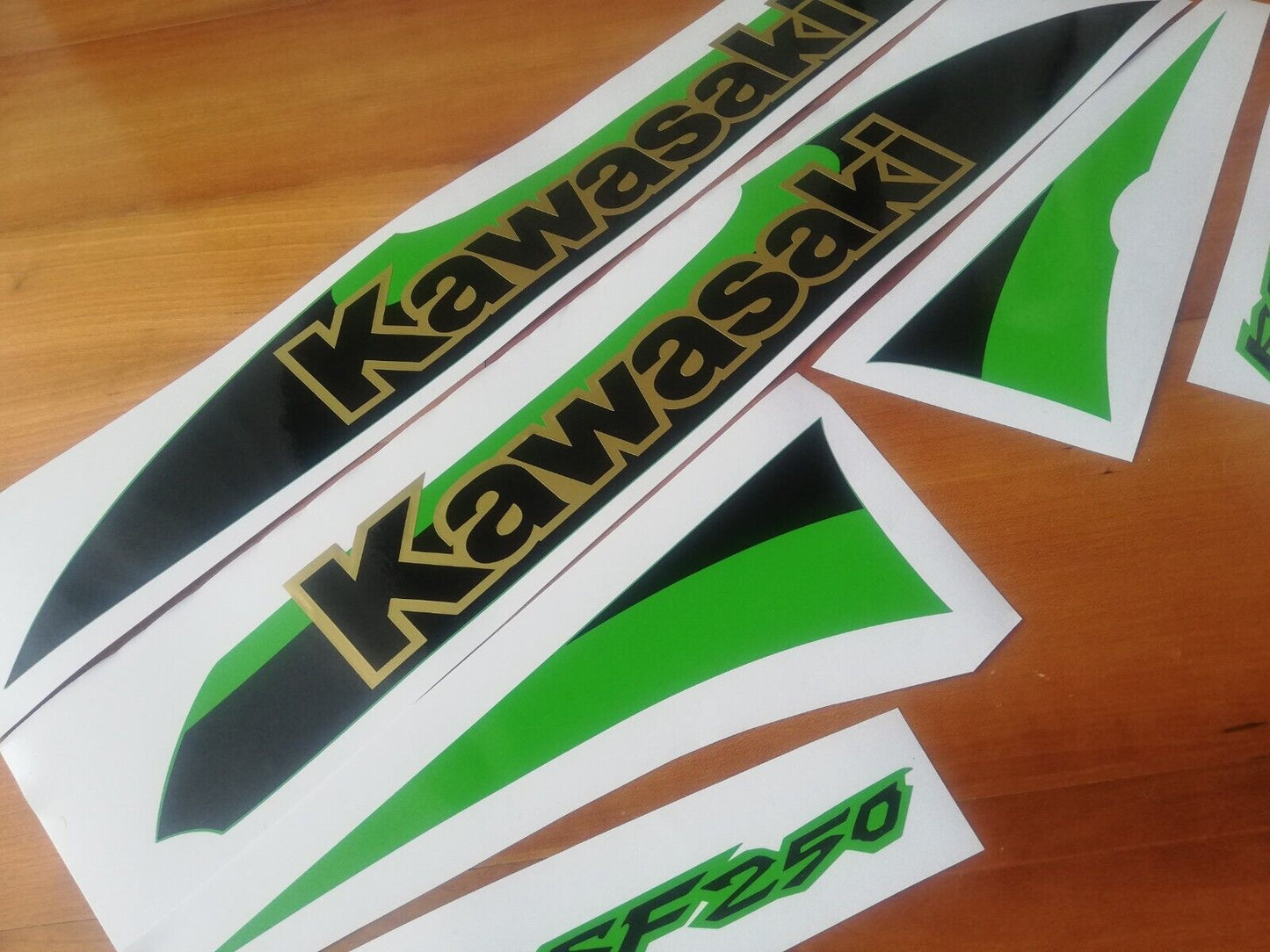 Mojave KSF 250 dohc Quad Stickers - ATV - Reproduction Decals Kit (Green)