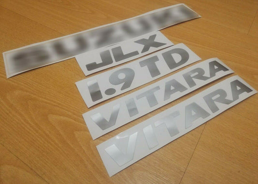 Vitara JLX 1.9 TD - Rear Side Decals -Fits Vitara Samurai - Reproduction Sticker