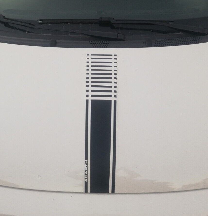 Stripe Hood Scorpion - Fits Fiat 500 595 Abarth Fiat - Decals / Sticker