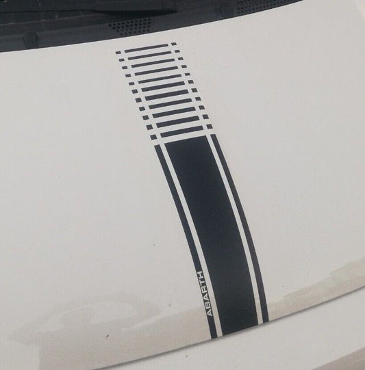 Stripe Hood Scorpion - Fits Fiat 500 595 Abarth Fiat - Decals / Sticker