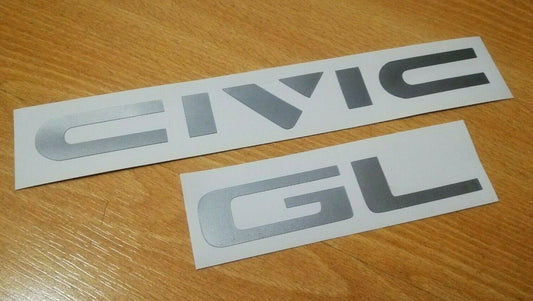 GL Civic - ED / EF / EE - Fits 1.4 GL Dual Carb CRX Civic - Rear Decal
