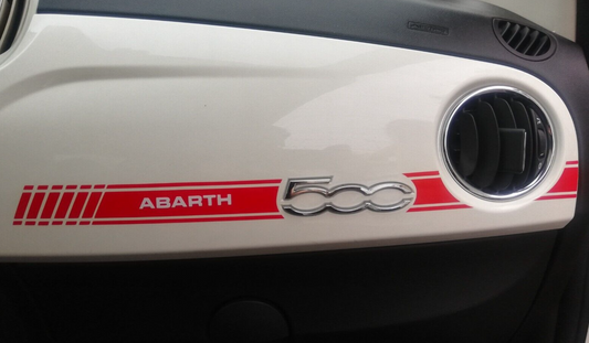 Stripe Interior Dash - Fits Fiat 500 595 Abarth Fiat - Decals / Sticker
