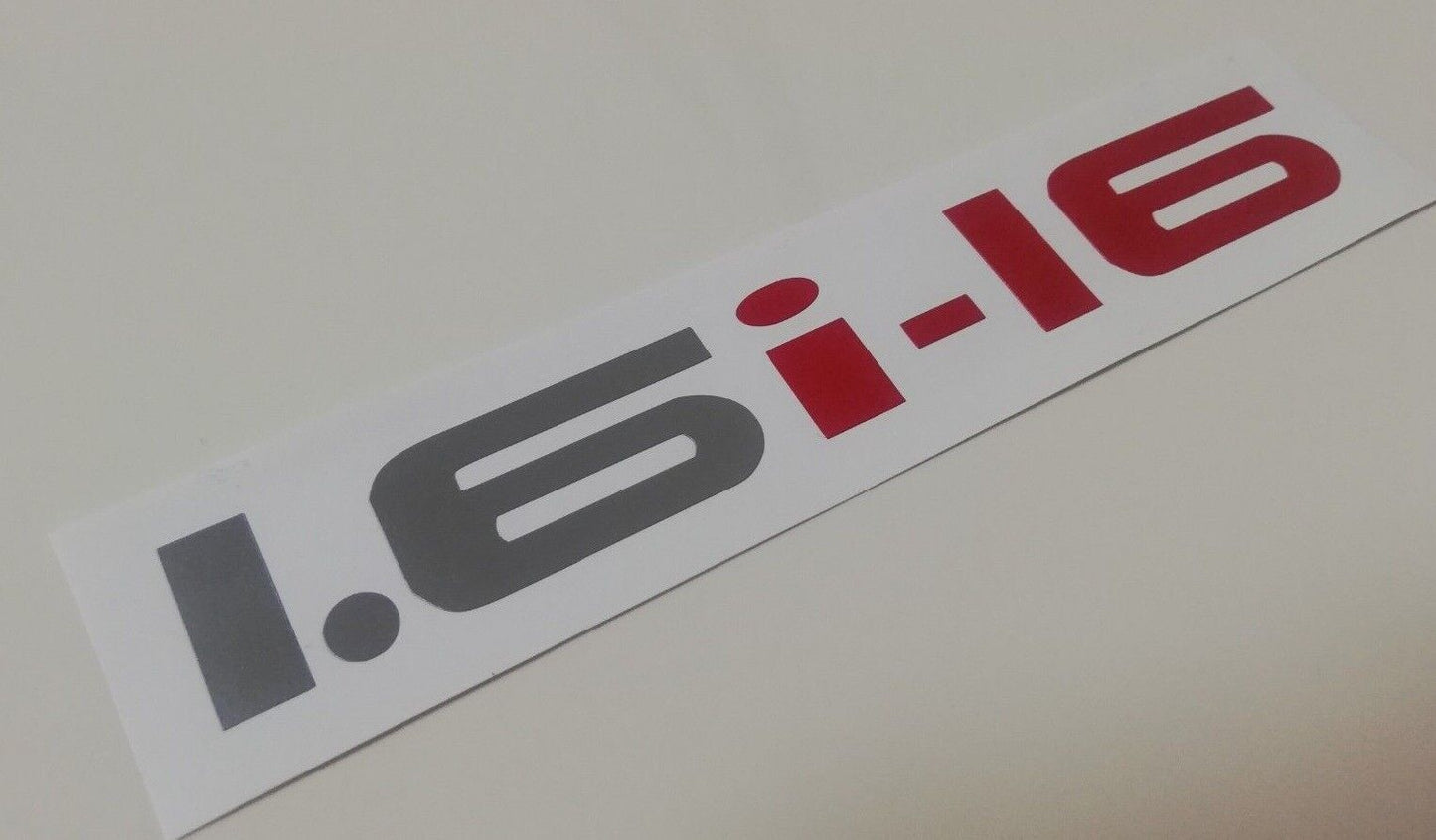 1.6i-16 - 1.6i16 - Fits Civic CRX - ED / EF / EE - Reproduction Decal