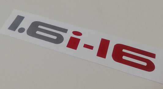 1.6i-16 - 1.6i16 - Fits Civic CRX - ED / EF / EE - Reproduction Decal