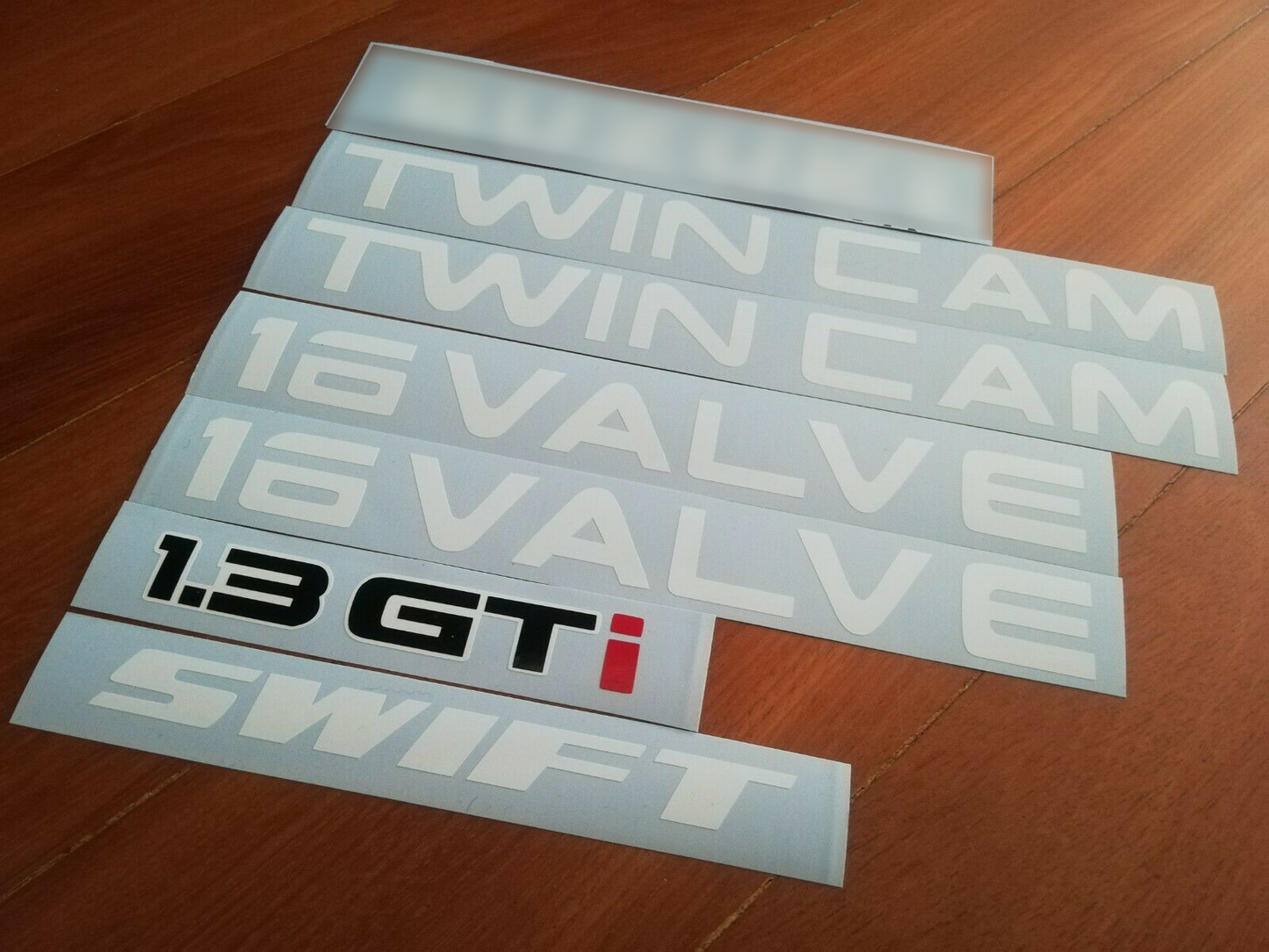 Swift 1.3 GTi 16 valve - Fits Suzuki Reproduction - Decal / Sticker kit