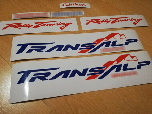 Decals Fits Transalp Rally Touring - Motorcycle - Bike - Reproduction Stickers