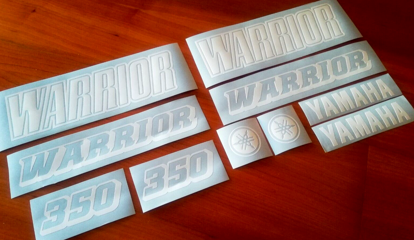 Warrior 350 - YFM Quad Decals - 4x4 ATV - Fits Yamaha - Sticker Kit