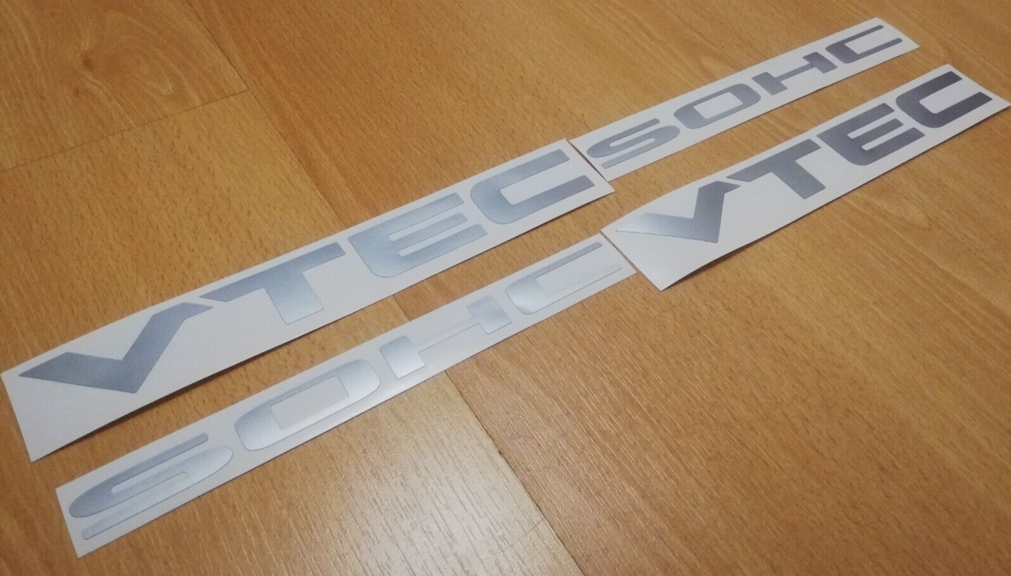 SOHC VTEC - Fits Civic Accord Integra Side Decals / Stickers - 15" - 40cm