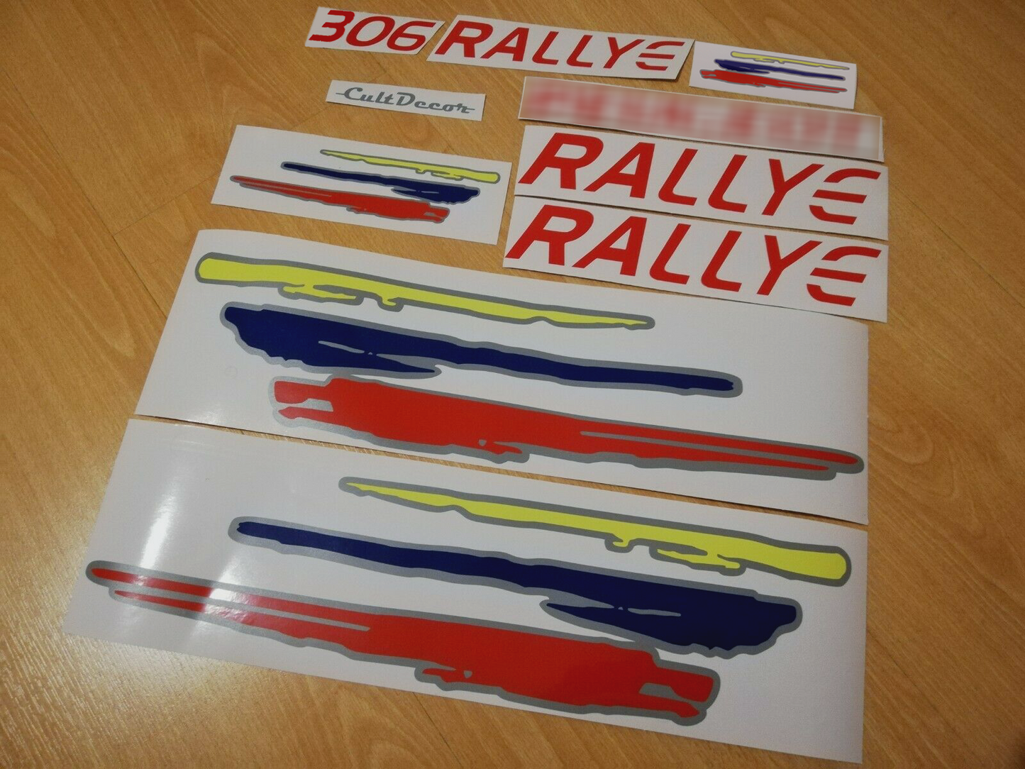 306 Rallye - Fits Peugeot - Reproduction Decal Sticker Kit
